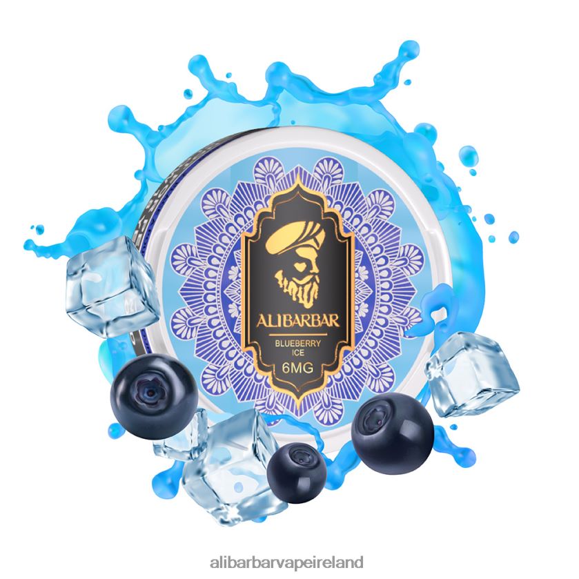 Alibarbar Puffs - Blueberry Sour Raspberry RN4H6T80 Alibarbar Nicotine Pouches