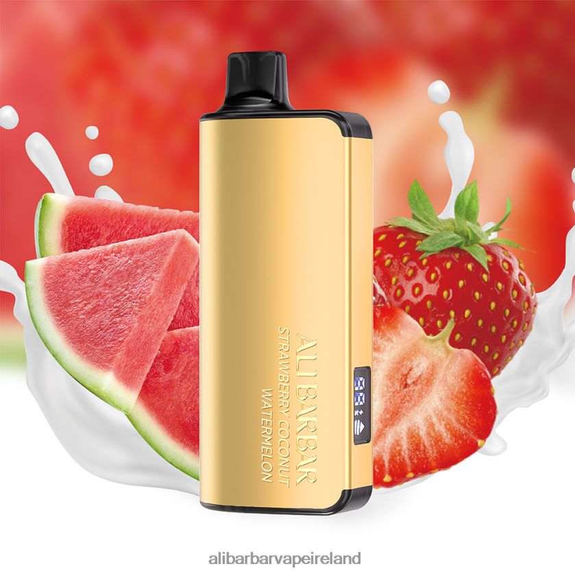 Alibarbar Puffs - Strawberry Coconut Watermelon RN4H6T24 Alibarbar Ingot 9000 Disposable Vape