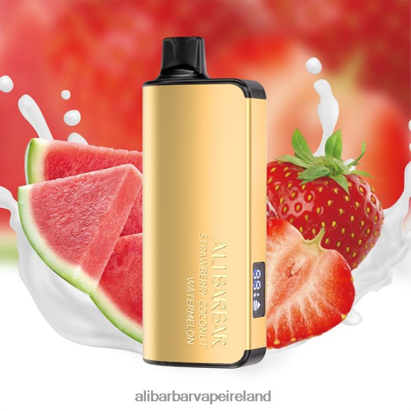 Alibarbar Vape Ireland - Strawberry Coconut Watermelon RN4H6T43 Alibarbar Ingot 20000 Disposable Vape