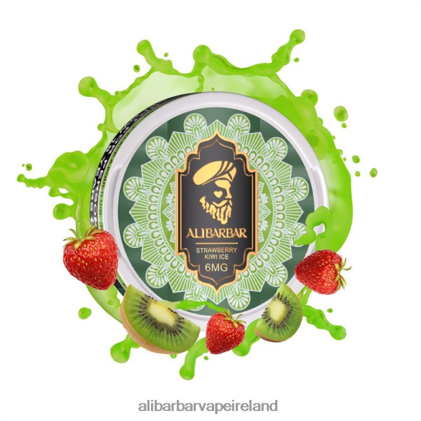 Alibarbar Vape Ireland - Strawberry Kiwi Ice RN4H6T91 Alibarbar Nicotine Pouches